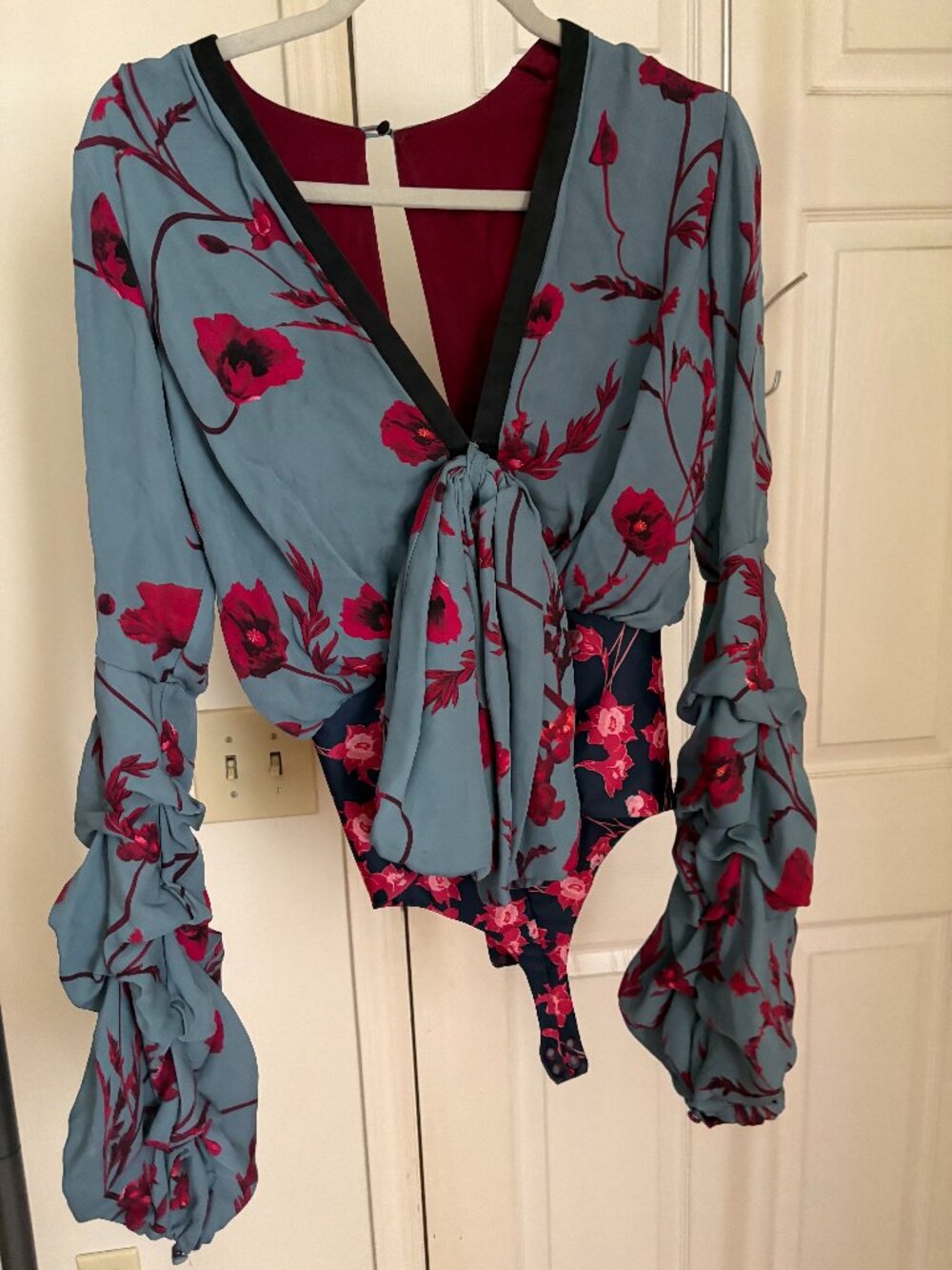 Johanna Ortiz Silk Bodysuit - Size 2